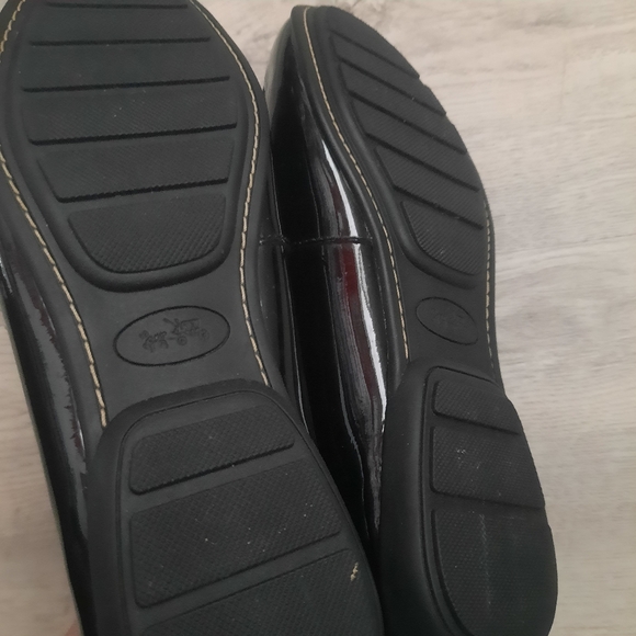 Coach Black Patent Leather Loafers - Picture 7 of 7